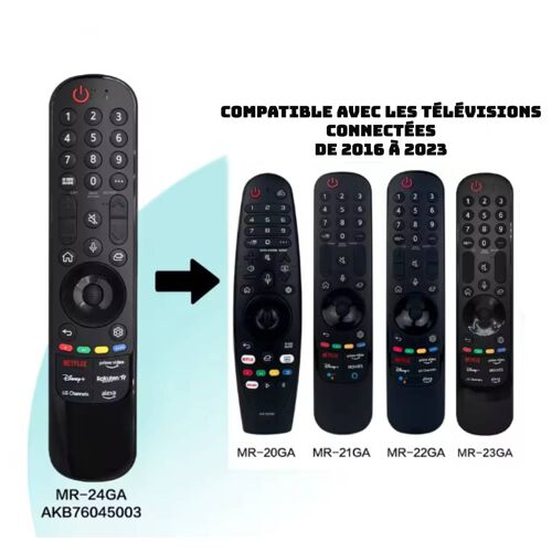 Télécommande MR24GA - Télévision (AKB76045003 LG)