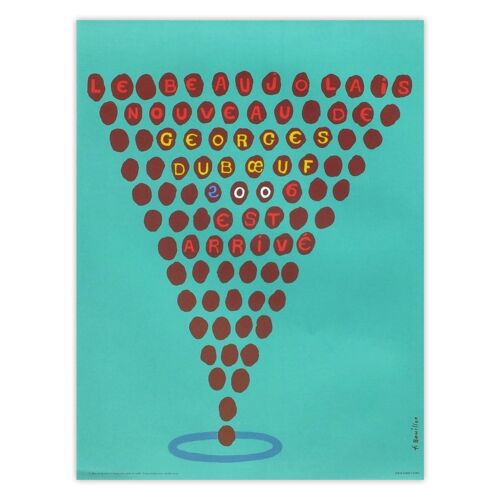 François Bouillon Affiche Beaujolais Georges Duboeuf 2006