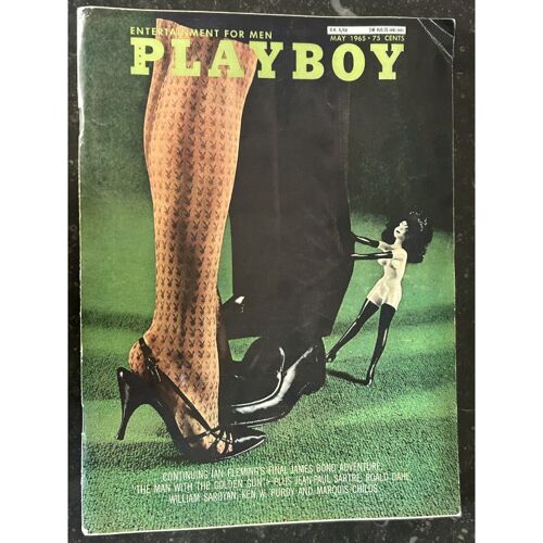 Playboy Us 1965 05 Interview Jean-Paul Sartre Playmate Maria Mcbane Sokol Barbara Bouchet Hugh Obrian Jack Davis Stella