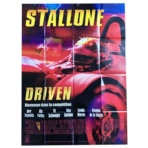 Driven - Véritable Affiche De Cinéma Pliée - Format 120x160 Cm - De Renny Harlin Avec Sylvester Stallone, Burt Reynolds, Kip Pardue - 2001