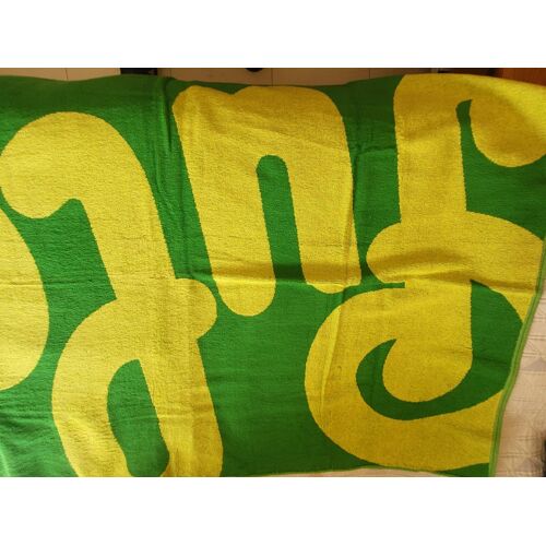Grand Drap De Bain Publicitaire Pulco Vert Et Jaune
