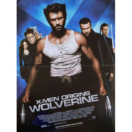 X-Men Origins, Wolverine - Affiche Originale De Cinéma - Format 40x60 Cm - Un Film De Gavin Hood Avec Hugh Jackman, Liev Schreiber, Danny Huston, Dominic Monaghan, Ryan Reynolds - Année 2009