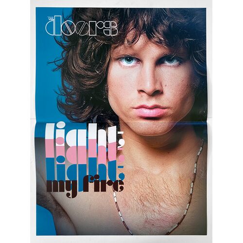The Doors / Light My Fire - Affiche Alternative De Concert Pliée - Format 40x54 Cm - De Jim Morrison, Robbie Krieger, Ray Manzarek, John Densmore - 2026