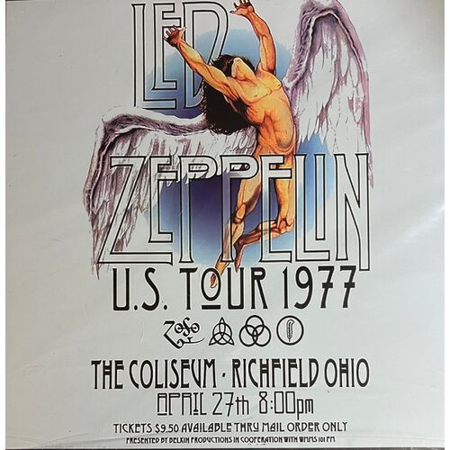 4lp Box Led Zeppelin – Live At Richfield Coliseum - Cleveland, April 27th, 1977(Couleur)