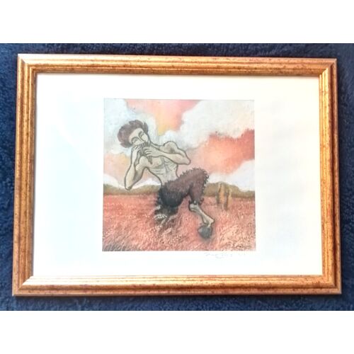 Le Dieu Pan (Pastel Original Signé)