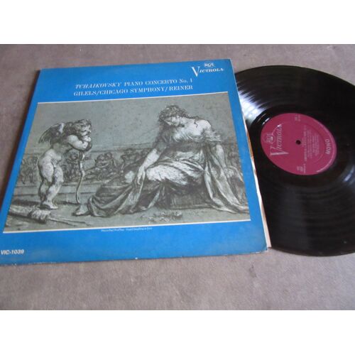 Vinyle 33 Tours Tchaikovsky Piano Concerto N 1 Gilles Chicago Symphony ( Reiner Ref Rca Victrola Vic 1039 Usa