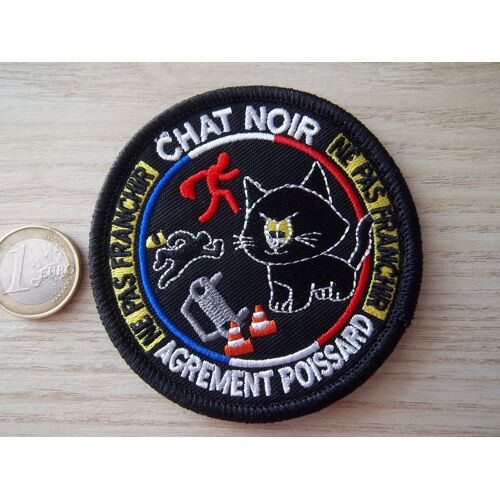 Écusson Chat Noir Insigne Collection Humour