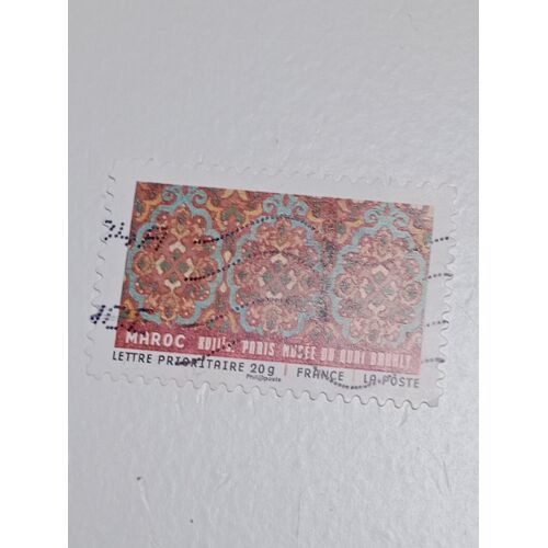 Timbre France Lettre 20g Yvert N°522 Autoadhesif Oblitere Tissus Du Monde Tapis Marocain De 2011