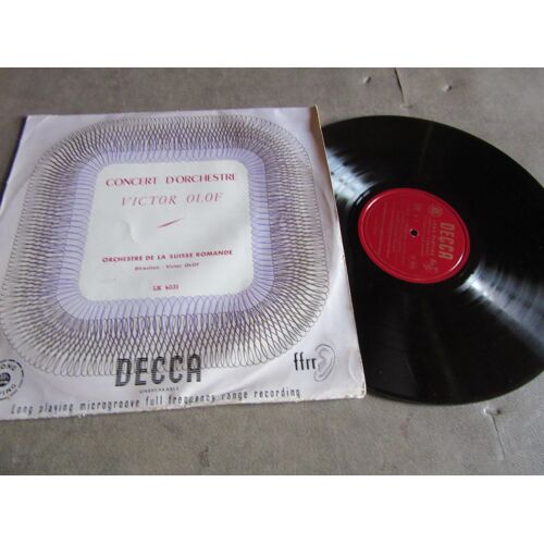 Vinyle 33 Tours Concert D Orchestre Victor Olof Babier Seville : Conte Hoffmann Valse Triste : Source ; Cavalleria Rusticana : Joyeuses Commeres Windsor Ref Decca 4031
