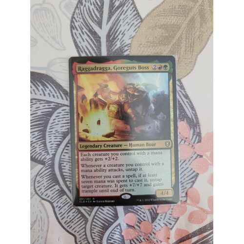 Magic: The Gathering 2022 Raggadragga, Goreguts Boss 291 Battle For Baldur'S Gate Foil English