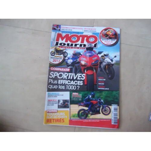 Moto Journal 1965 De 2011 Suzuki Gsxr 750,Ducati 848 Evo,Triumph Daytona 675r,Mv Agusta Brutale 1090rr,Suzuki 550 Katana,Triumph Street Triple,8h Suzuka,