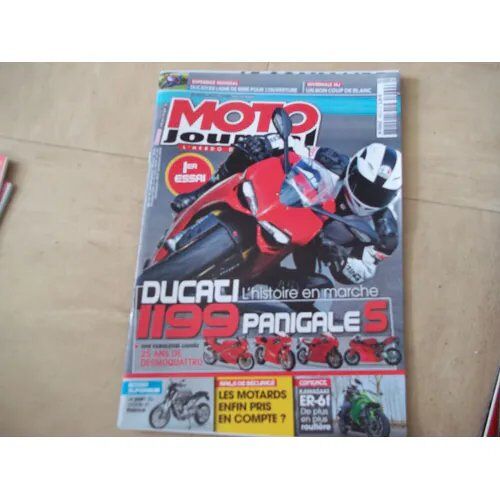 Moto Journal 1990 De 2012 Ducati 1199 Panigale S,Kawasaki Er 6f,Suzuki Dl 650 V-Strom,Yamaha Fzr 750,Honda Cb 1300,Musquin,