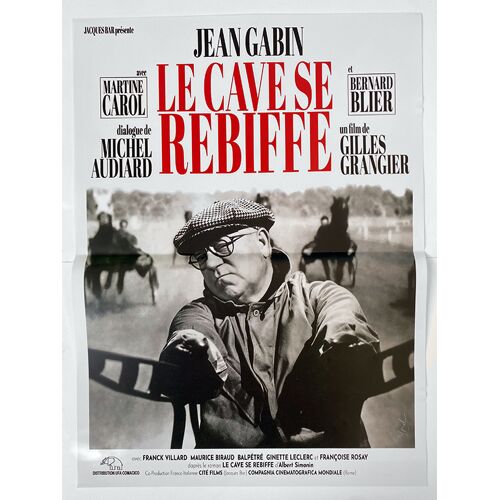 Le Cave Se Rebiffe - Affiche De Cinéma Pliée - Format 40x53 Cm - De Gilles Grangier Avec Jean Gabin, Maurice Biraud, Bernard Blier, Martine Carol, Françoise Rosay - Ressortie