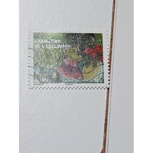 Timbre France Lettre 20g Autoadhesif Oblitere Yvert N° 588 Fetes Et Traditions Abolition De L'Esclavage De 2011