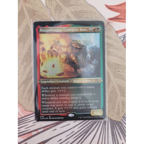 Magic: The Gathering 2022 Raggadragga, Goreguts Boss 548 Battle For Baldur'S Gate Etched Foilenglish
