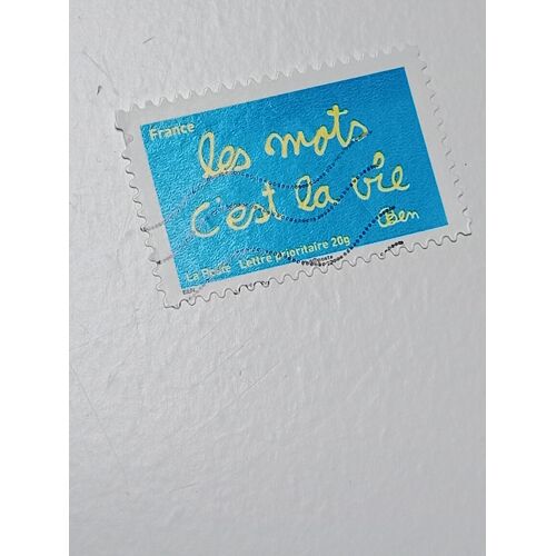 Timbre France Lettre 20g Oblitéré Autoadhésif Yvert N°611 Les Mots C'Est La Vie De 2011