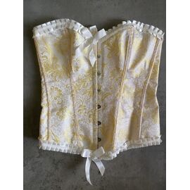 Corset Bustier Neuf 38 Or Doré Cabaret Danse