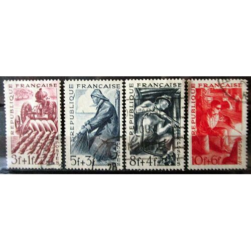 1949. Série Complète F823 À F826: Série Des Métiers