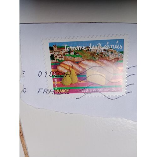 France Timbre Oblitéré Lettre 20g Yvert N° 445 Autoadhesif Region Tomme Des Pyrenees De 2010