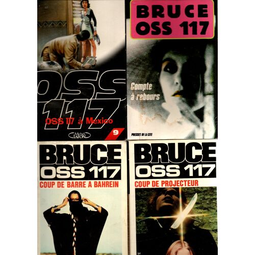 Bruce, Oss 117, Lot De 4 Poches