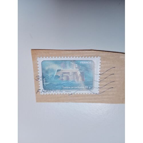 France Timbre Oblitéré Lettre 20g Autoadhesif Yvert N° 405 Fete Du Timbre L'Eau Inondations De 2010