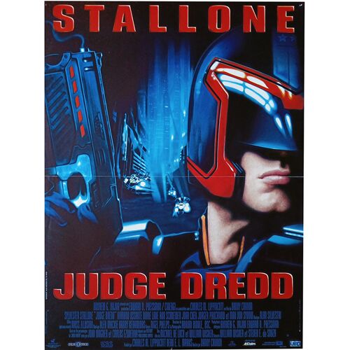 Judge Dredd - Véritable Affiche De Cinéma Pliée - Format 40x60 Cm - De Danny Cannon Avec Sylvester Stallone, Armand Assante, Max Von Sydow - 1995