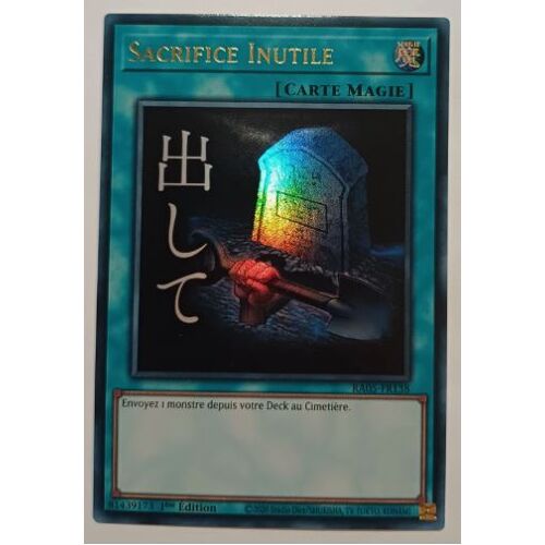 Yu Gi Oh Ra05 Fr138 Sacrifice Inutile Ultra Rare