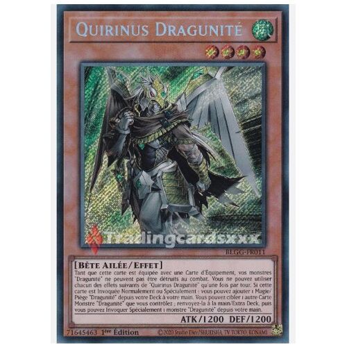 Yu Gi Oh Blgg Fr011 Quirinus Dragunité Secrete Rare