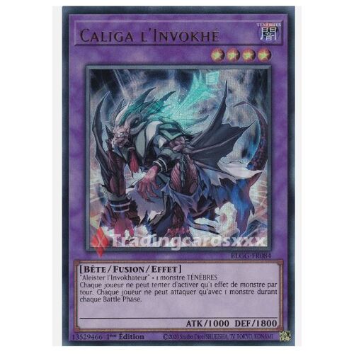 Yu Gi Oh Blgg Fr084 Caliga L'Invokhé Ultra Rare