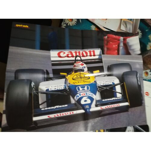 Poster Piquet Nelson Williams Honda 1987