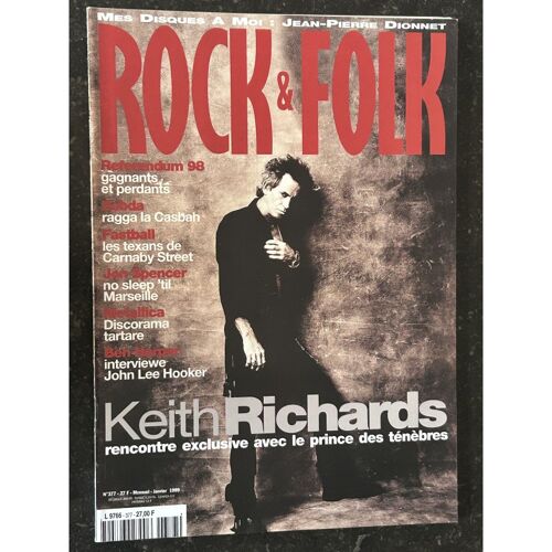 Rock & Folk 377 Keith Richards Zebda Jon Spencer Metallica Ben Harper John Lee Hooker