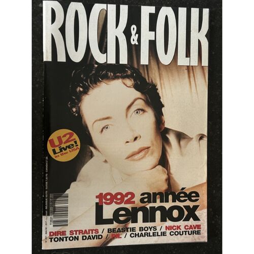 Rock & Folk 297 Mai 1992 L'année Annie Lennox Dire Straits Nick Cave Tonton David Charlelie Couture