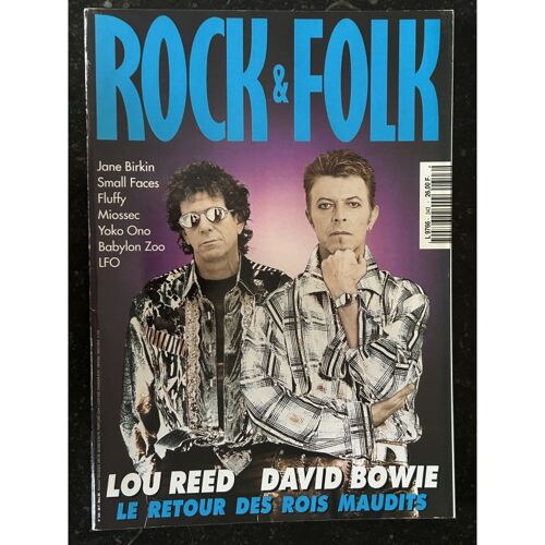 Rock & Folk 343 Mars 1996 Loud Reed David Bowie Jane Birkin Fluffy Lfo Miossec Babylon Zoo