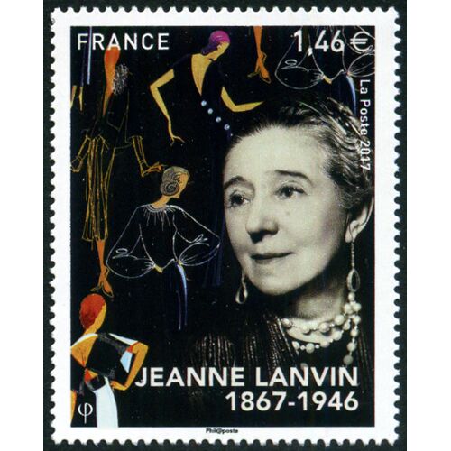 France 2017, Très Beau Timbre Neuf** Luxe Yvert 5170, Jeanne Lanvin, Fonde La Maison De Haute Couture Parisienne Qui Porte Son Nom, La Maison Lanvin.
