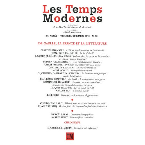 Les Temps Modernes N° 661 N° 661