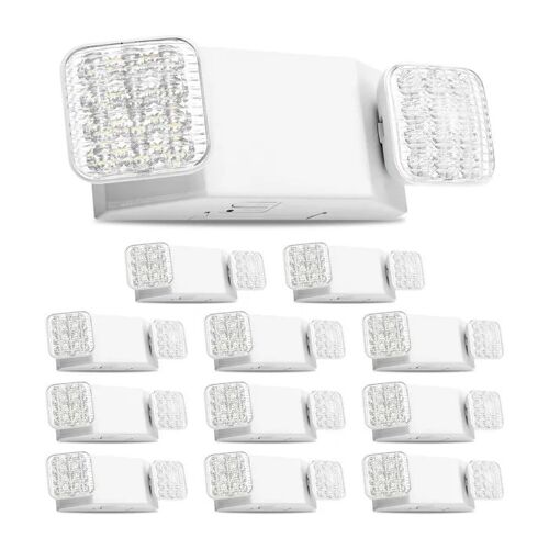 Lampe de Secours LED-Duoku- Lot de 12-Éclairage de Sécurité-avec Batterie Intégrée -pour Sorties d'Urgence, Entreprises
