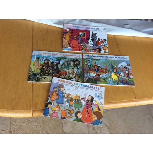 Patois Bd - Bandes Dessinées -   Enfant Jeunesse - Projet Pédagogique Académie De Montpellier Niveau A1 E A2 -  ( Lot 4 Bd Complètes Avec Leurs Cd ) Guilhem - Cadelet - Azalais - Minota La Marmota -