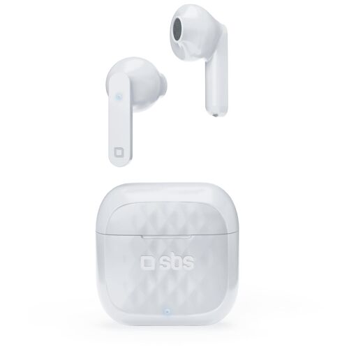 SBS TWS Air Free Casques True Wireless Stereo (TWS) Ecouteurs Appels/Musique Socle de chargement Blanc