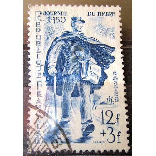 1950. F863: Journée Du Timbre - Facteur Rural.