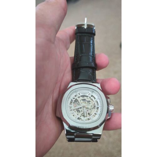 Montre Automatique Longlux Squelette – Excellent État