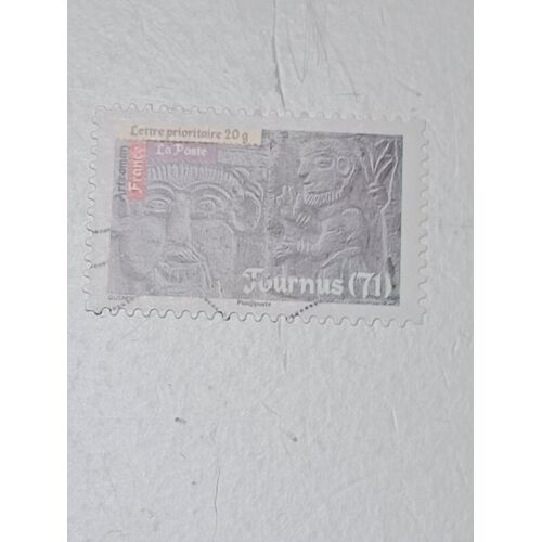 Timbre France Lettre 20g Autoadhesif Oblitere Yvert N° 455 Art Roman Eglise Tournus De 2010