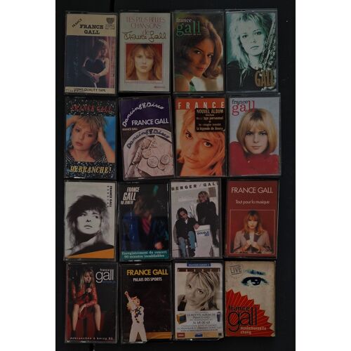 France Gall Lot De 16 K7 Cassettes Audio Tape