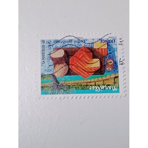Timbre France Lettre 20g Autoadhesif Oblitere Yvert N° 433 Saveurs De Nos Regions Maroilles Fromage De 2010
