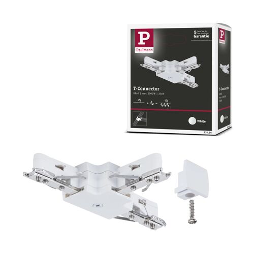 Urail Connecteur Produits De Deuxième Choix Pièce En T 104x62 Mm Max. 1000w Blanc Reconditionné