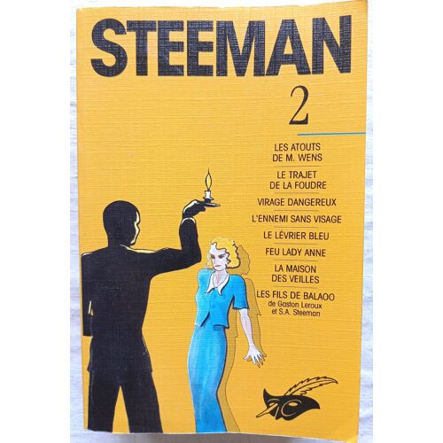 S. A. Steeman, Vol. 2 : Les Atouts De M. Wens / Le Trajet De La Foudre / Virage Dangereux / L'Ennemi Sans Visage / Le Lévrier Bleu / La Maisons Des Veilles... , Editions Du Masque, 1992