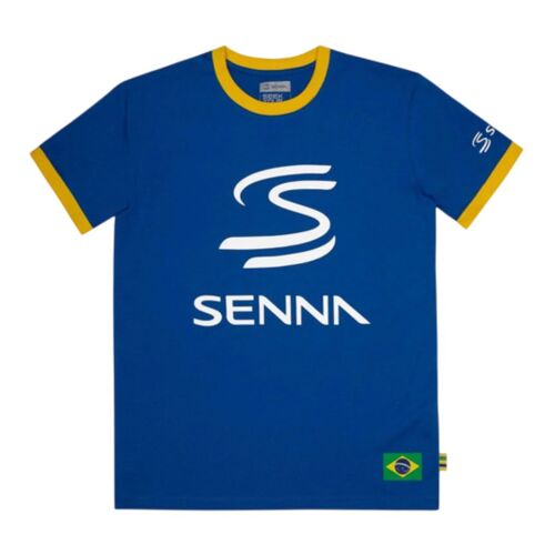 T-Shirt Ayrton Senna Legacy Pour Homme Bleu