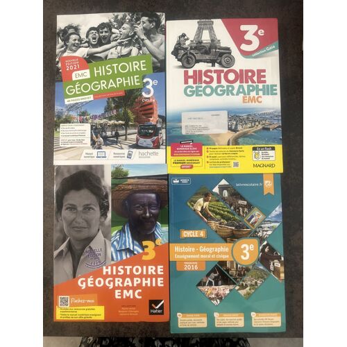 Manuels Scolaires D’Histoire Géographie Niveau 3e Et 4e :
