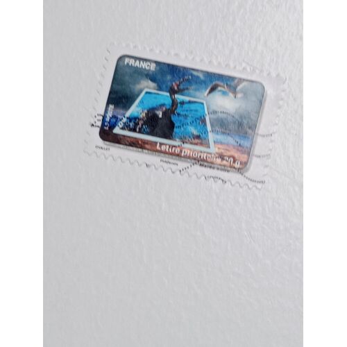 Timbre France Lettre 20g Autoadhesif Oblitere Yvert N° 404 Fete Du Timbre Maree Noire De 2010
