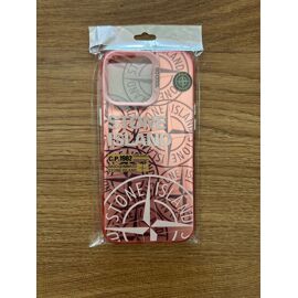 Coque stone island rose pour iphone 16 pro max