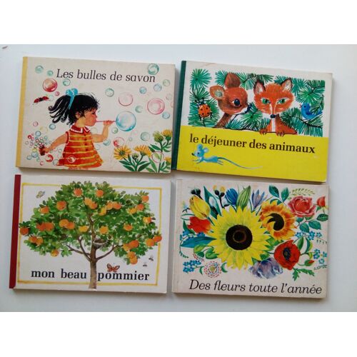 Albums Cartonné La Farandole Verlag- Mon Beau Pommier, Les Bulles De Savon, Le Déjeuner Des Animaux, Des Fleurs Toute L'Année - Images Hessler, Schwintowsky, Baarmann Et Fritsche - 1973, 1974 Et 1975